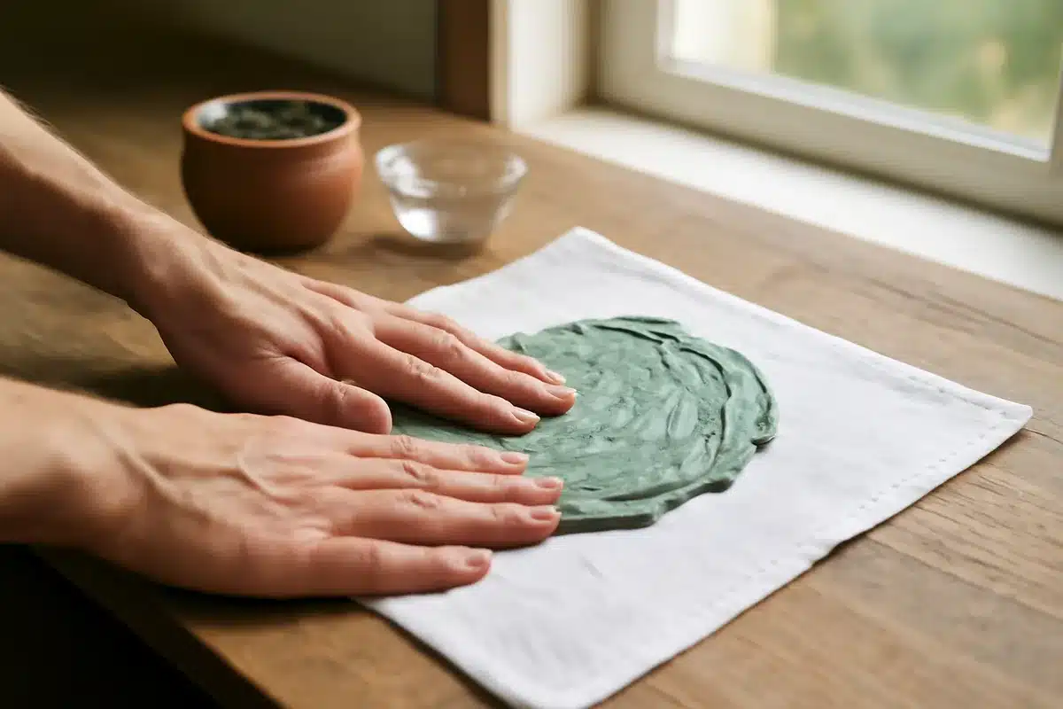Comment appliquer un cataplasme d'argile verte pour soulager tendinites et œdèmes ?