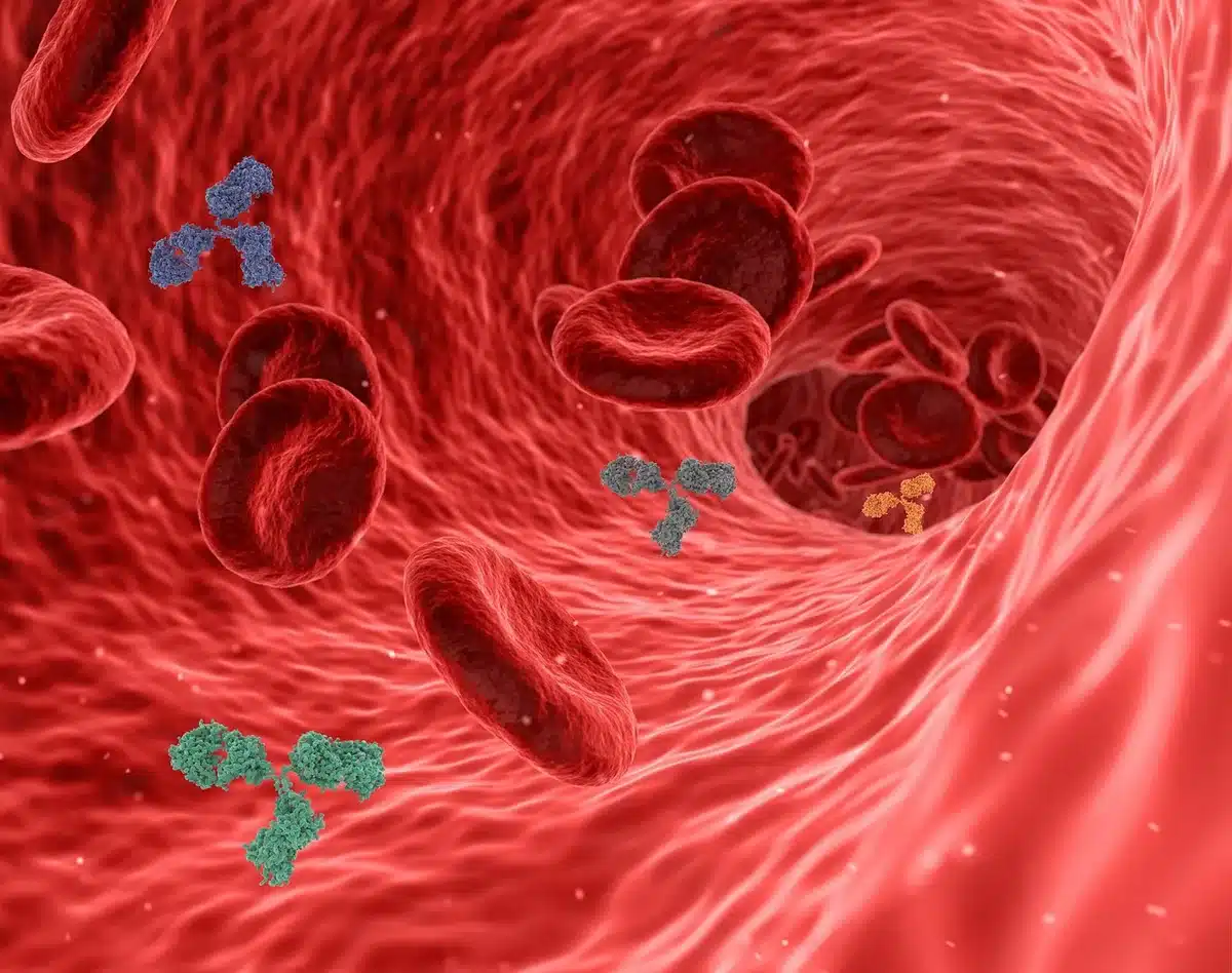 Illustration scientifique montrant l'inflammation d'une artère et la réactivation virale