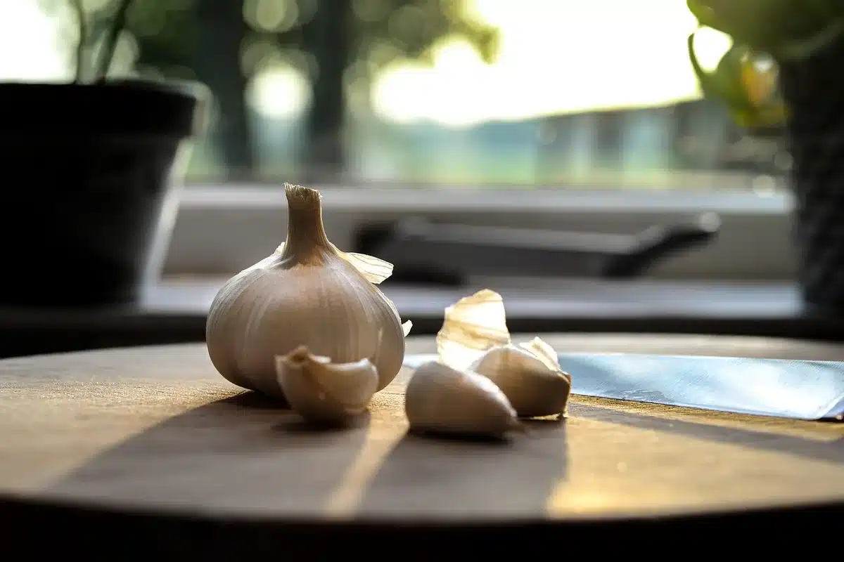Couple assis à une table se parlant difficilement dans une cuisine lumineuse